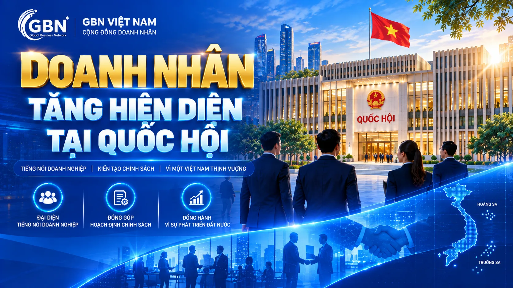 DOANH NHÂN TĂNG HIỆN DIỆN TẠI QUỐC HỘI