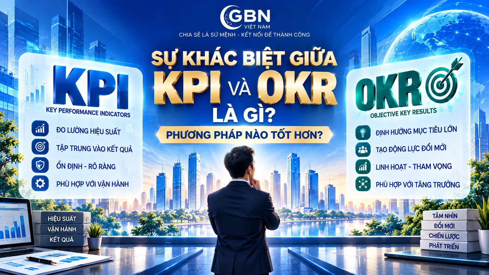 SỰ KHÁC BIỆT GIỮA KPI VÀ OKR LÀ GÌ? PHƯƠNG PHÁP NÀO TỐT HƠN?